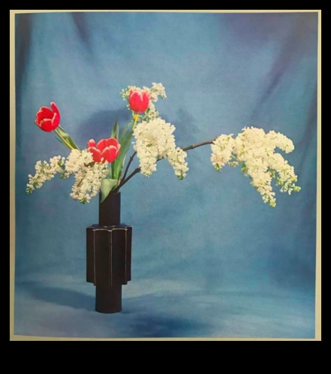 Ziedu dizaina veidošanas paņēmieni: ziedēšanas kārtošana stilā