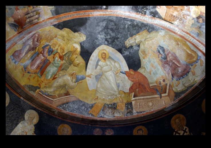 Sakrālie silueti: svēto figūru attēlošana bizantiešu mākslā