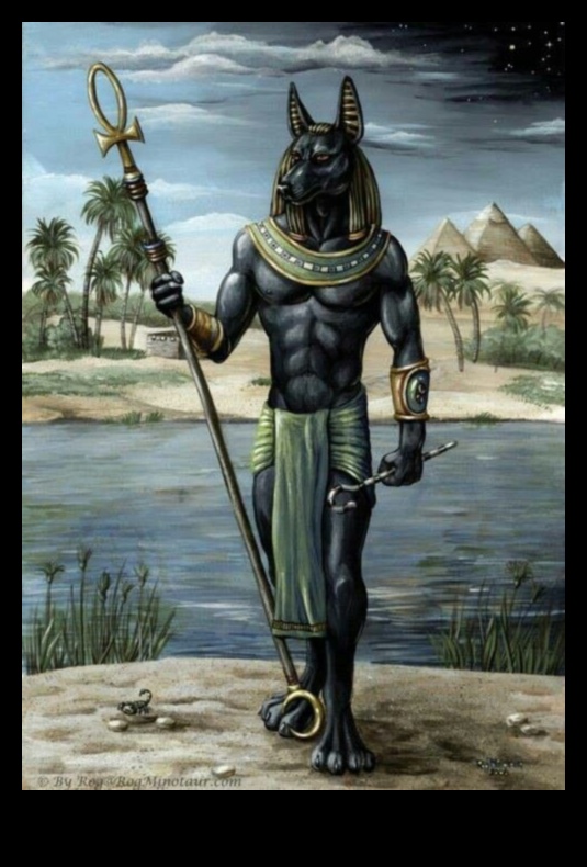 Anubis Artistry: Šakāļgalvains Dievs Ēģiptes kultūrā