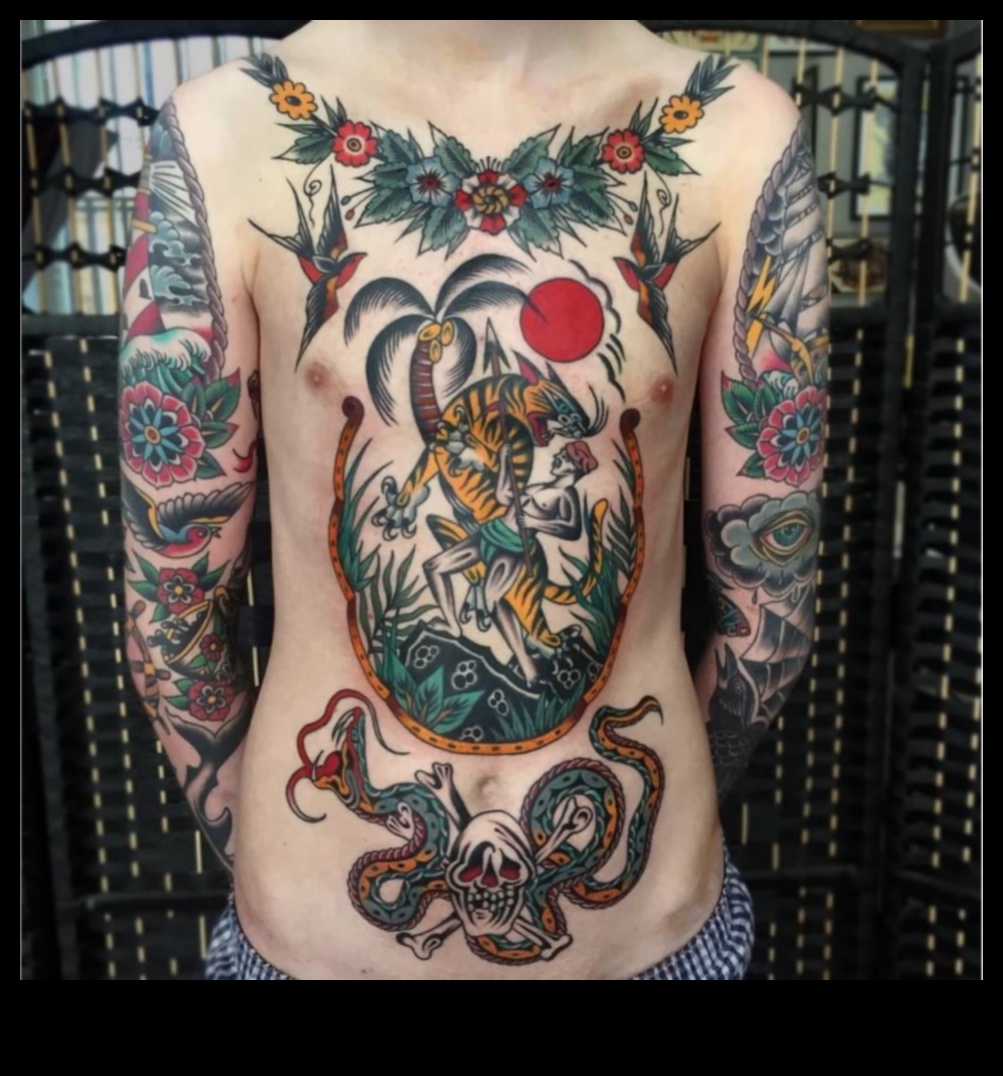 Mūžīgā klasika: laika pārbaudīts skaistums tradicionālajos tetovējumu stilos